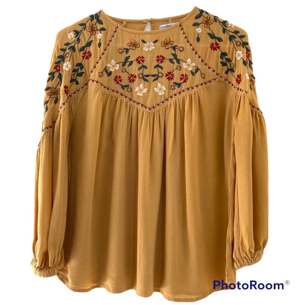 Serene Bohemian Emboidered Blouse, Medium